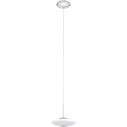 Melina - Hanglamp - 1 Lichts - Ø210mm. - Chroom - Wit