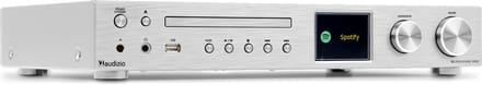 Audizio Bolzano Internetradio met DAB+ en FM - Met CD speler, Bluetooth en Spotify Connect - Zilver