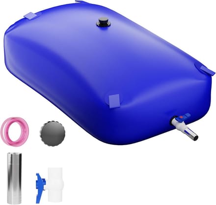 Wateropslagcontainer - Draagbare watertank - Noodwater opslag - Grote capaciteit - 330 liter - Blauw