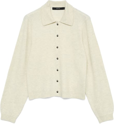 VERO MODA - VMEXCITING LS POLO-N SHORT CARDIGAN BOO - Dames - Cardigans