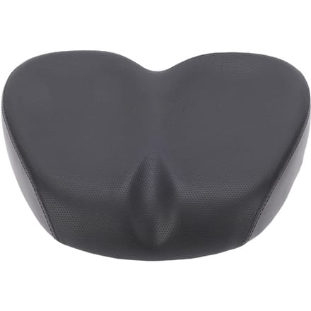 Neusloze Brede Fietszadelkussen Schokabsorberend voor Mountainbike black