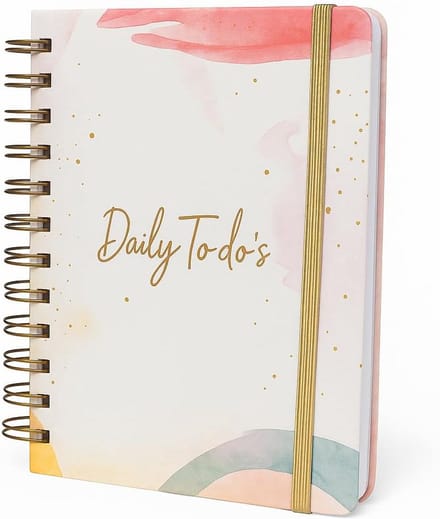 Spiraalgebonden Dagelijkse Planner Ongedateerd - To-Do Lijst Notitieboek