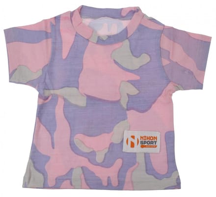 Nihon T-shirt Baby Camouflage Meisjes Paars