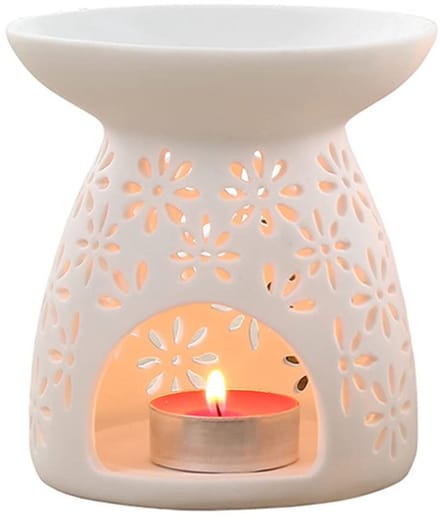 Dailygoods- Oliebrander Keramisch - Aromabrander - Geurlamp - Wax Smelt - Etherische Olie - Ontspannende Geur - Geur Diffuser