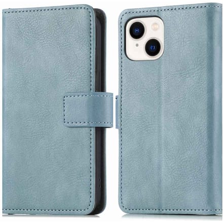 imoshion Hoesje - Geschikt voor Apple iPhone 15 - Luxe Bookcase - Lichtblauw