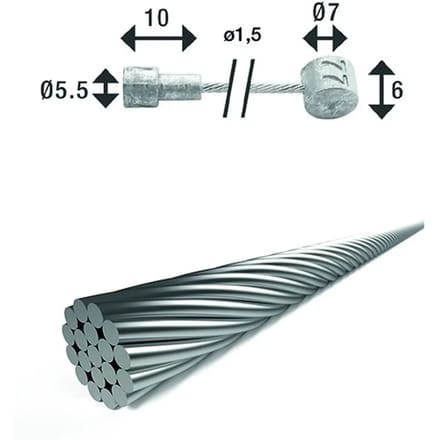Dubbelgekoppelde remkabel XLC BR-X86