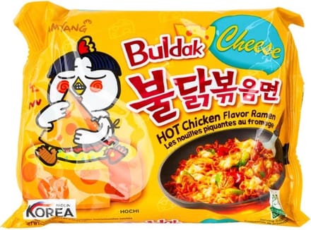 Samyang Instant Noedels Buldak (hot chicken flavor) Cheese (5 x 140 Gram)