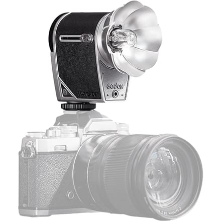 GODOX lux Cadet Retro Cameraflitser GN10 6200K+/-300K Kleurtemperatuur Auto & Handmatige Flitsmodi zwart