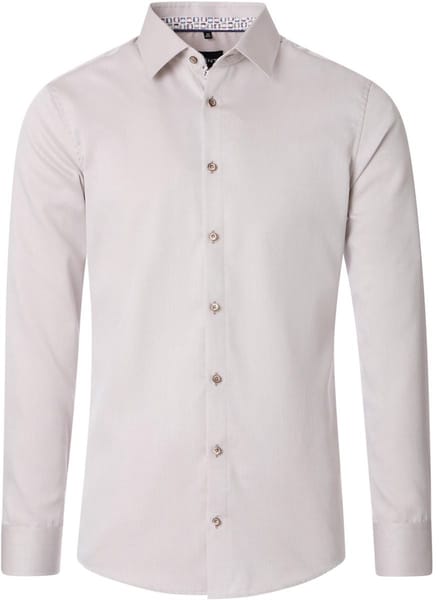 Beige Venti Overhemd Kent Boord Modern Fit Katoen - XXL