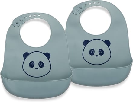 Alfie siliconen slabbetje 2-pack met print