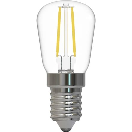 PRIOS LED lamp E14 ST26, 1,5 W, 2.700 K, glas