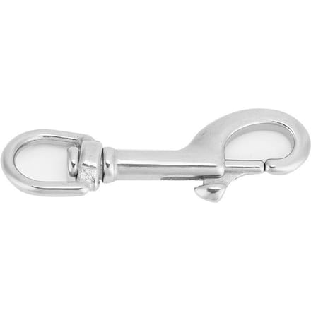 Mousqueton à tête unique en acier inoxydable 316, accessoire de plongée sous-marine (75MM, Blanc) white