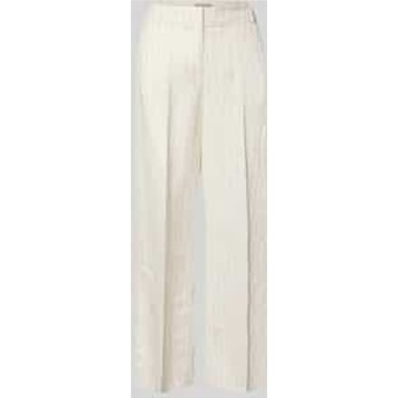 wide fit stoffen broek met persplooien