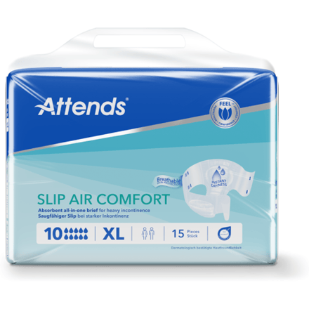 Attends Slip Air Comfort 10 XL - 8 paquets de 15 protections