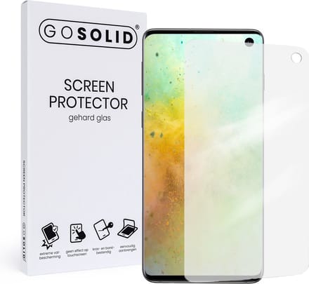 GO SOLID! ® Screenprotector geschikt voor Samsung Galaxy S10e - gehard glas