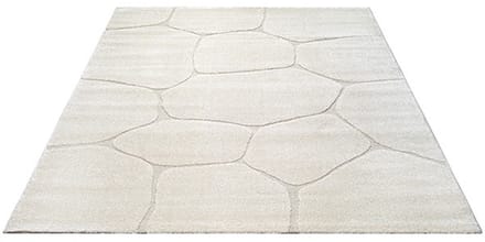 Luxe Japandi Vloerkleed Elio – Crème Natuursteenlook-200 x 290 cm