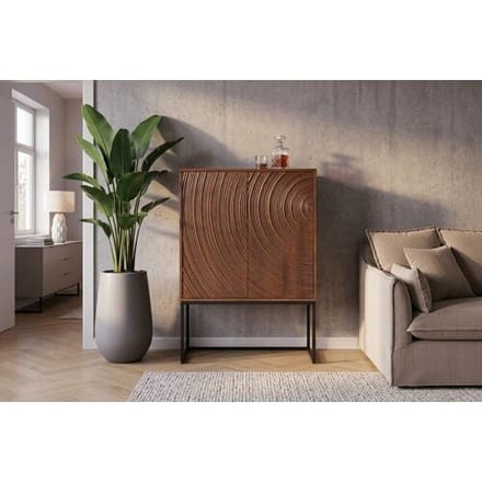 Highboard wandkast bruin 120 cm