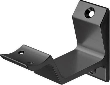 Leuninghouder zwart - Opschroef - Hol zadel Hermeta - 3542-18 - 1 stuks