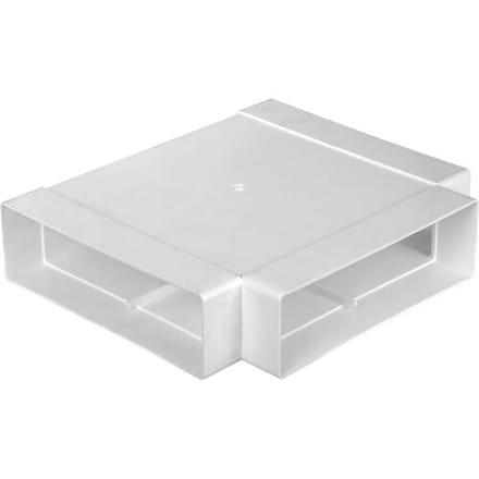 Nedco BV T-stuk 204x60mm horizontaal 90° kunststof wit