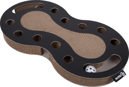 District 70 SNAKE Kattenspeelgoed van karton - Zwart - 54 x 28 x 6 cm
