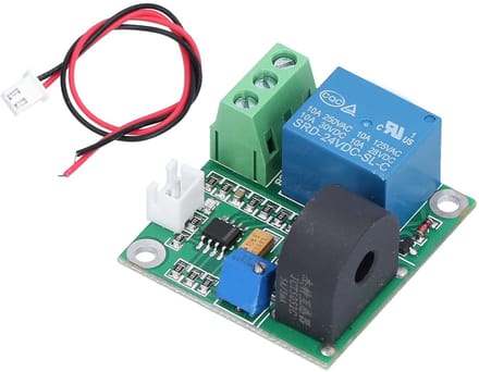Stroomdetectie Module - AC Sensor - Motor Overstroom - Instelbare Drempel - 40 x 38 mm - Groen