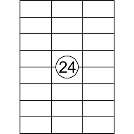 Etiket Quantore 70x37mm 360 stuks