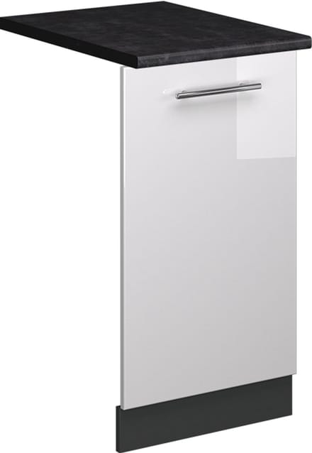 Vicco Fame-Line Vaatwasserfrontpaneel – 45 cm, WB Antraciet Wit Hoogglans