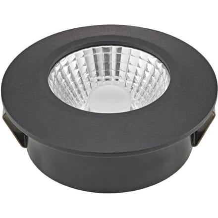 Sigor LED plafondinbouwspot Diled, Ø 6,7 cm, Dime LED, zwart