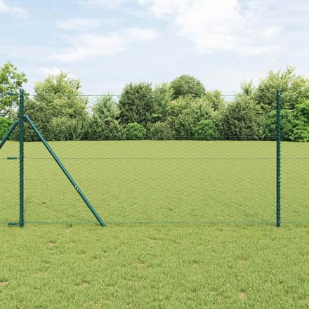 vidaXL - Hexagon - Hek - 1 - x - 10 - m - PVC - Groen
