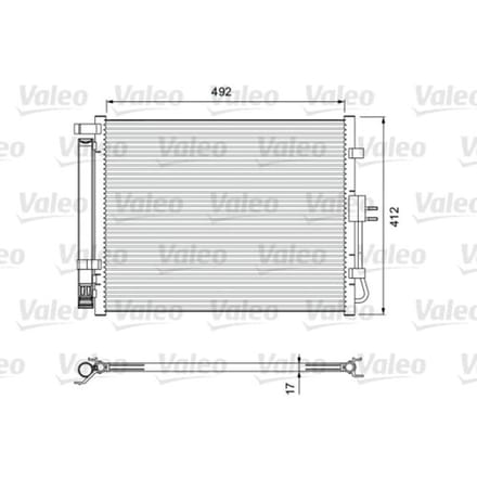 Condensator, airconditioning VALEO 814402