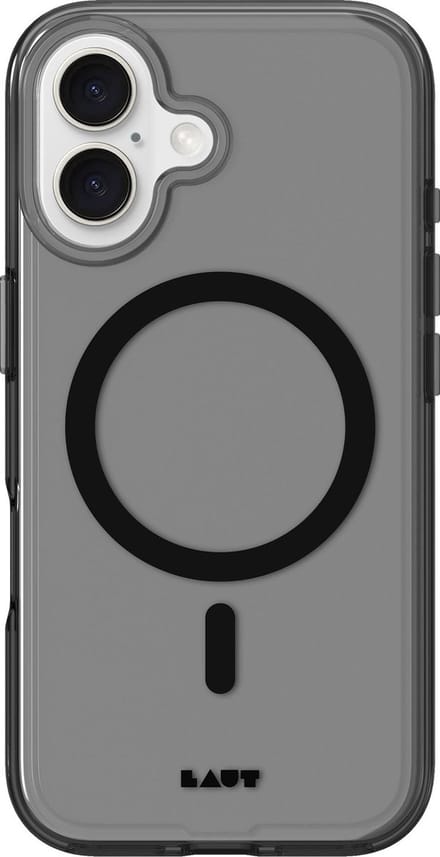 LAUT Crystal-M - iPhone 16 - Transparant zwart