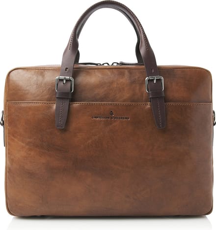 Castelijn en Beerens Laptoptas / Werktas / Aktetas - 15.6 inch - Rien - Bruin