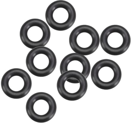 Rubberen O-ringen - Afdichtingen - Technische Toepassingen - Duurzaam Fluorrubber - 10 Stuks 7mm - Zwart