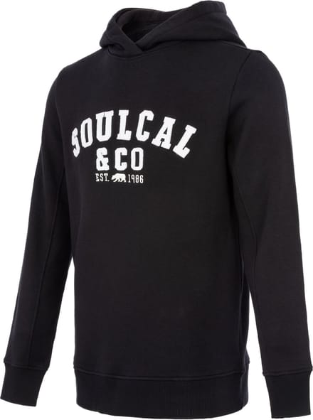 SoulCal - Sweater met Capuchon - Hoodie - groot logo - Zwart - L