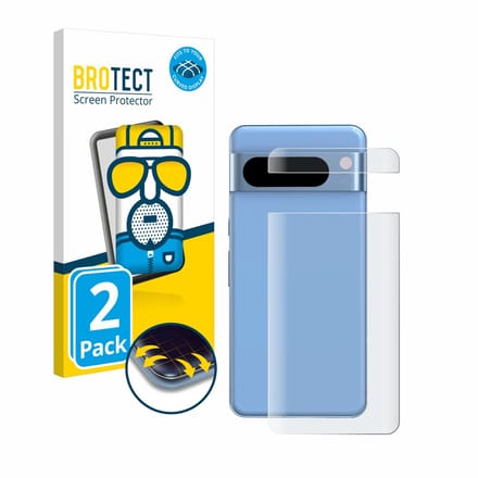 BROTECT - Screenprotector voor Google Pixel 8 Pro (Achterkant) - Folie Beschermfolie matte volledig dekking 2 Stuks