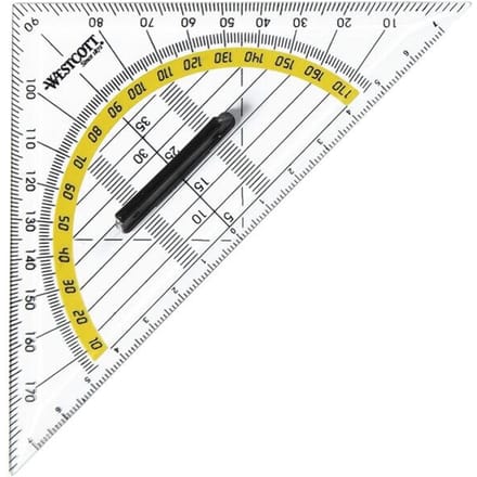 Westcott geodriehoek - 14 cm - met greep - AC-E10133-BP