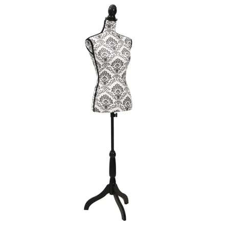 vidaXL - Etalagepop - torso - vrouw - zwart - wit