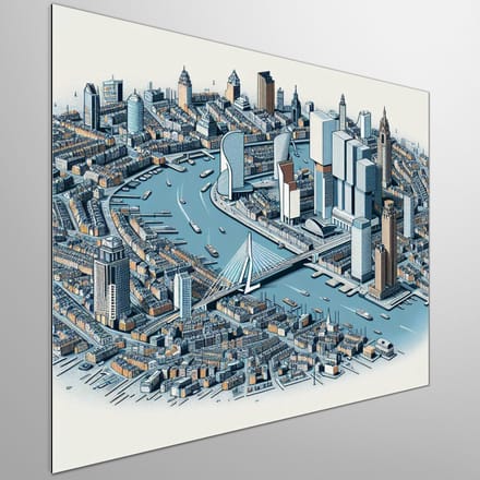 Kunstprint | Wanddecoratie | Dibond | 100 × 100 cm