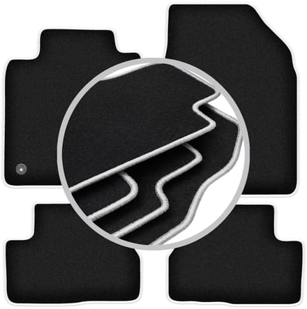 CARLUX-SILVER automatten voor: Nissan Micra K12 hatchback (2002-2010)