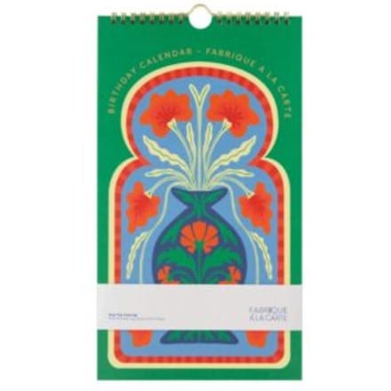 A-Journal - Verjaardagskalender - Ringband - Flower Vase