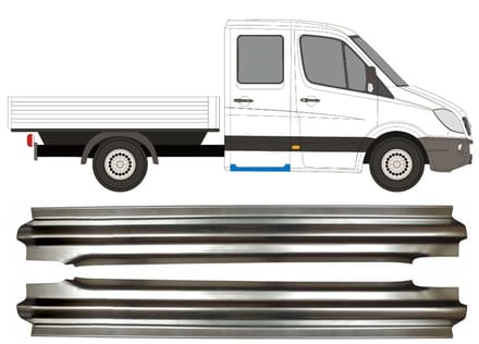 Reparatie dorpel voor Mercedes Sprinter 2006-2018 / Links + Rechts / Set