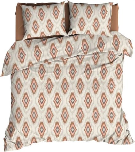 Romanette Ottoman Dekbedovertrek - Extra breed - 260x200/220 cm - Terra