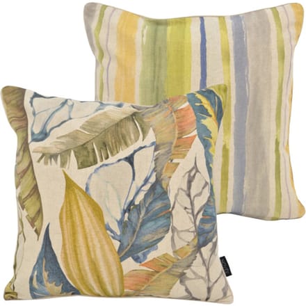 NOVÉE Sierkussen janaé jungle blue | 45 x 45 cm | katoen/linnen