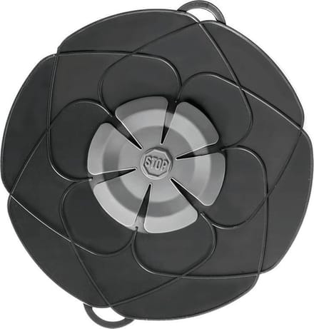 Couvercle anti-éclaboussures - IBILI - Silicone - Diamètre 14-24 cm - Résistant de -60 à +300°C noir