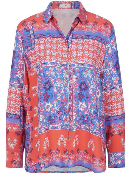 Blouse lange mouwen Van Peter Hahn rood