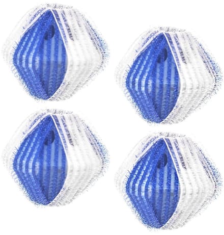 Orion - Wasballen - 5 cm - 4 stuks - Wit en Blauw