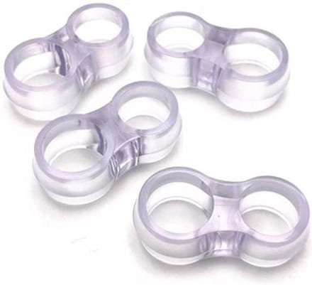 SumioProducts Deurklink Buffers - Stootdoppen - Muurbeschermers - Flexibele Deurstoppers - 2 stuks Transparant