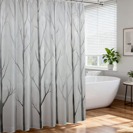 Dailygoods- Douchegordijn Waterdicht - Douchegordijnset 183x183 cm