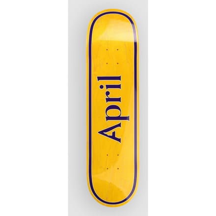 April Skateboards Og Logo - 8,125" Skateboard Deck geel