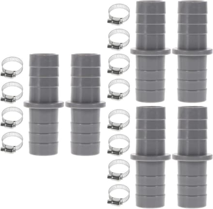 Afvoerslang Adapter - Verlengstuk Slang - Wasmachine Aansluiten - Lekvrije Koppeling - 6 Sets - Assorti